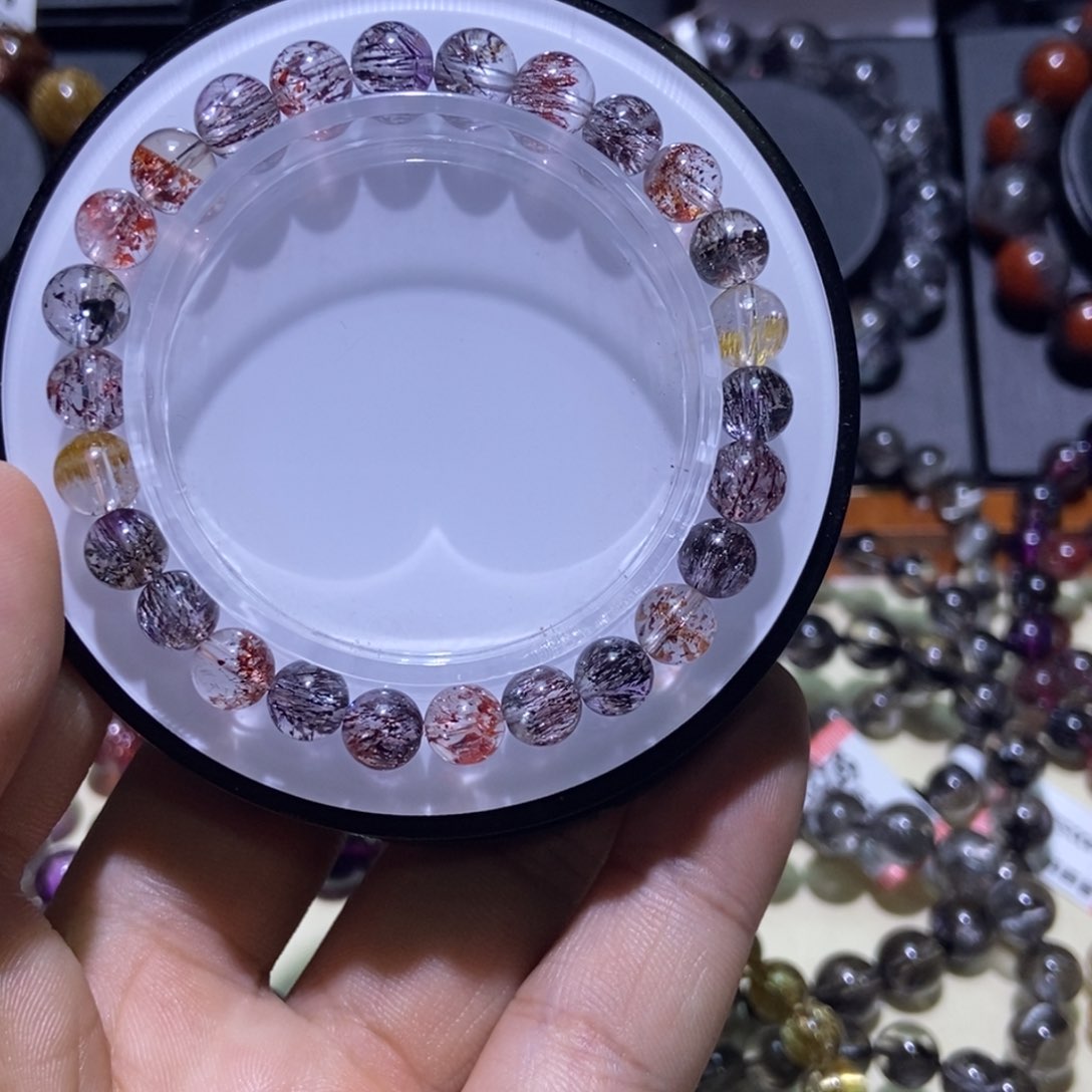 水晶手串未镶嵌卤*蛋超七