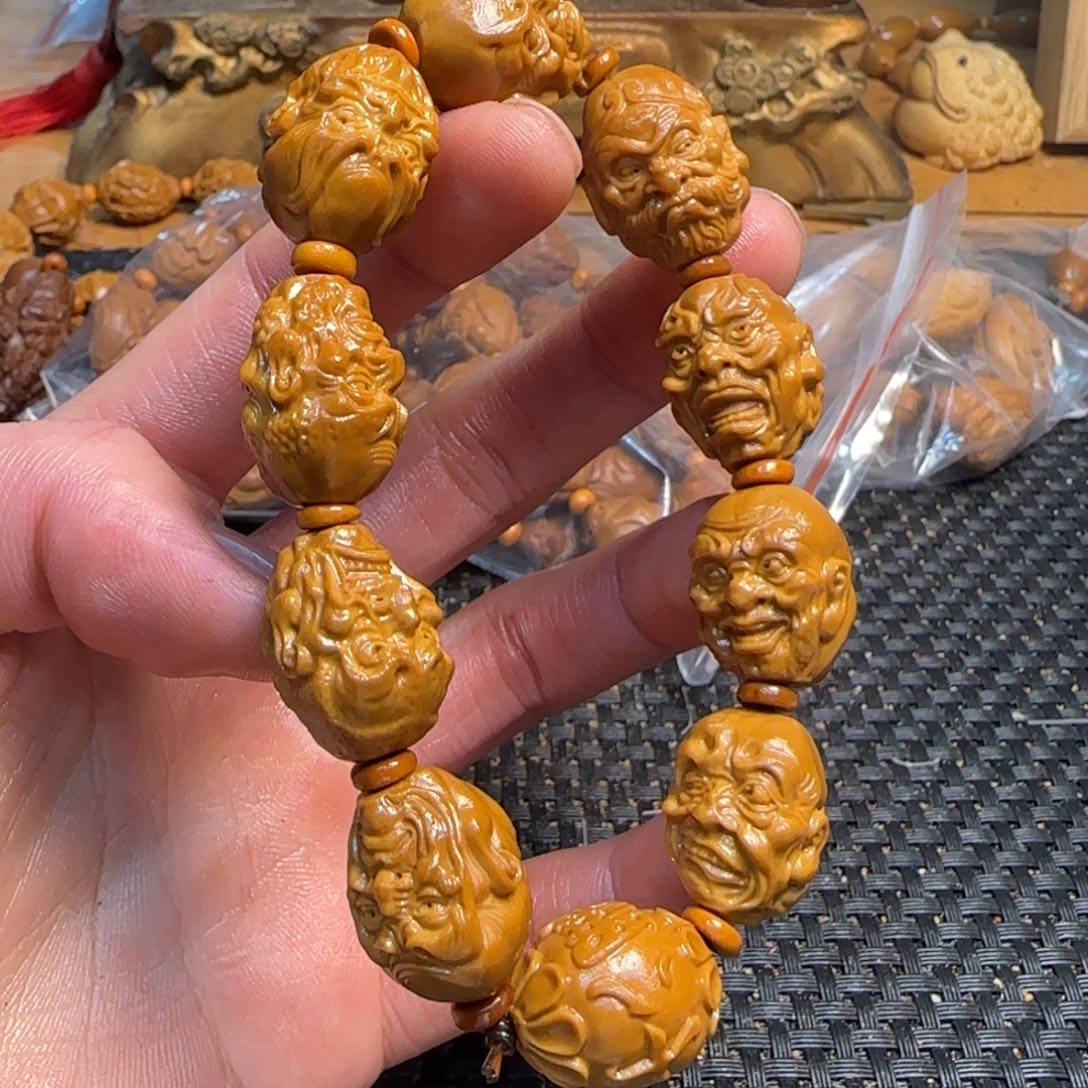 橄榄核手串/手链双面罗汉