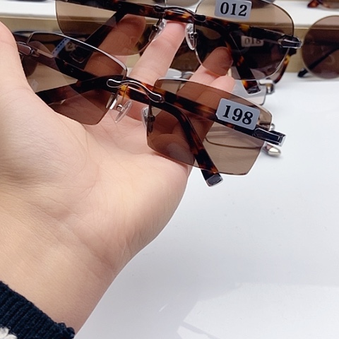 无框款天然水晶石镜