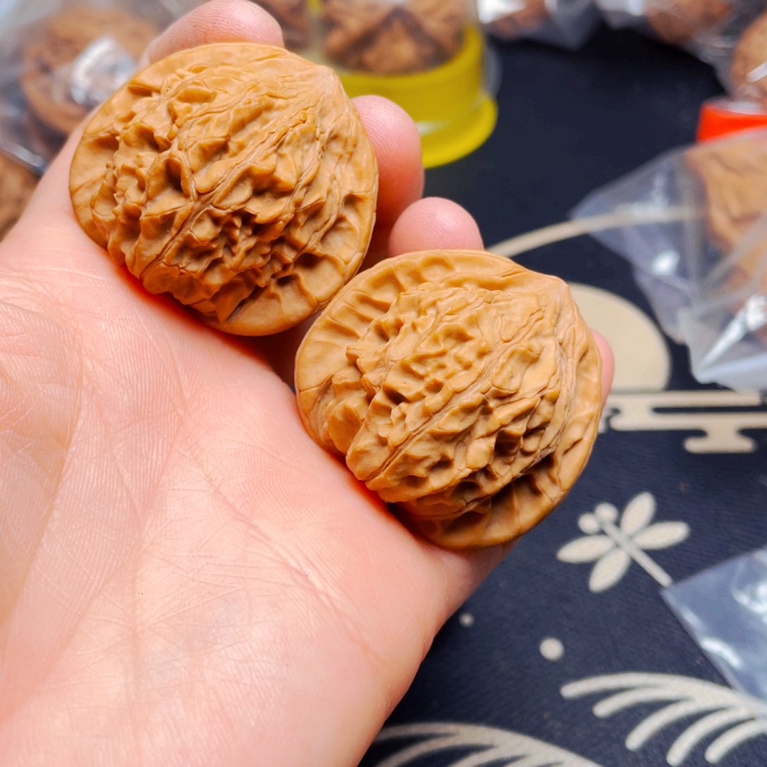 吊坠文玩核桃野生荷花