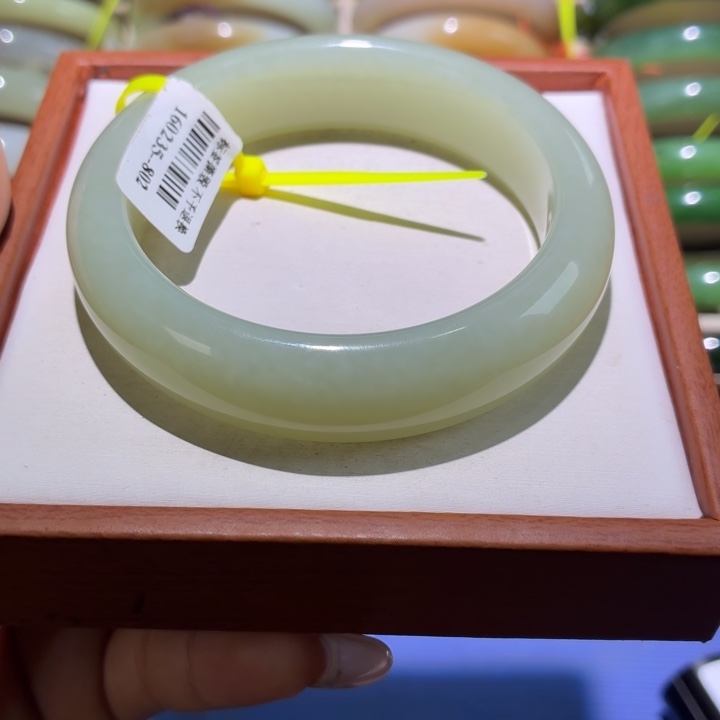 和田玉未镶嵌手镯25号58+