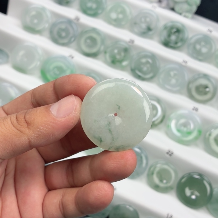 翡翠未镶嵌颈饰缅甸天然A货翡翠38-6.4