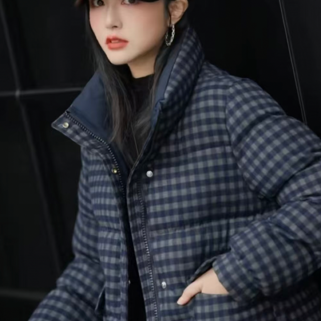 【名角服饰】【短格子8536石墨烯云绒棉衣】时尚休闲秋冬保暖潮流上衣