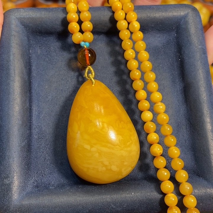 蜜蜡颈饰未镶嵌蜜蜡