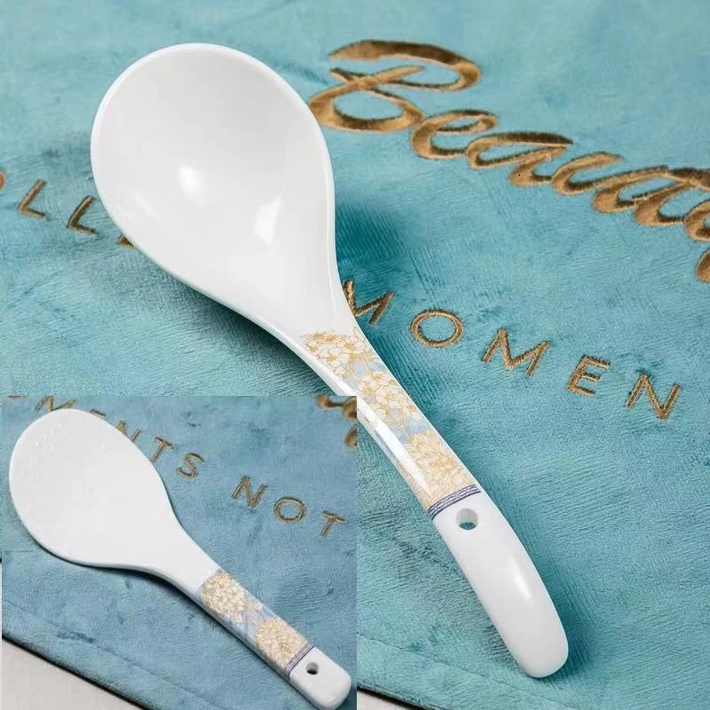 陶瓷时光漫步同款大汤勺一个+饭勺一个