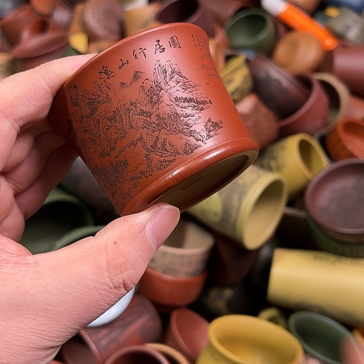 紫砂茶杯全手工紫砂主人杯