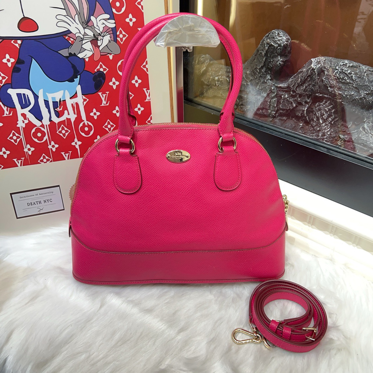 95新 COACH/蔻驰 coach蔻驰贝壳单肩包 gk437