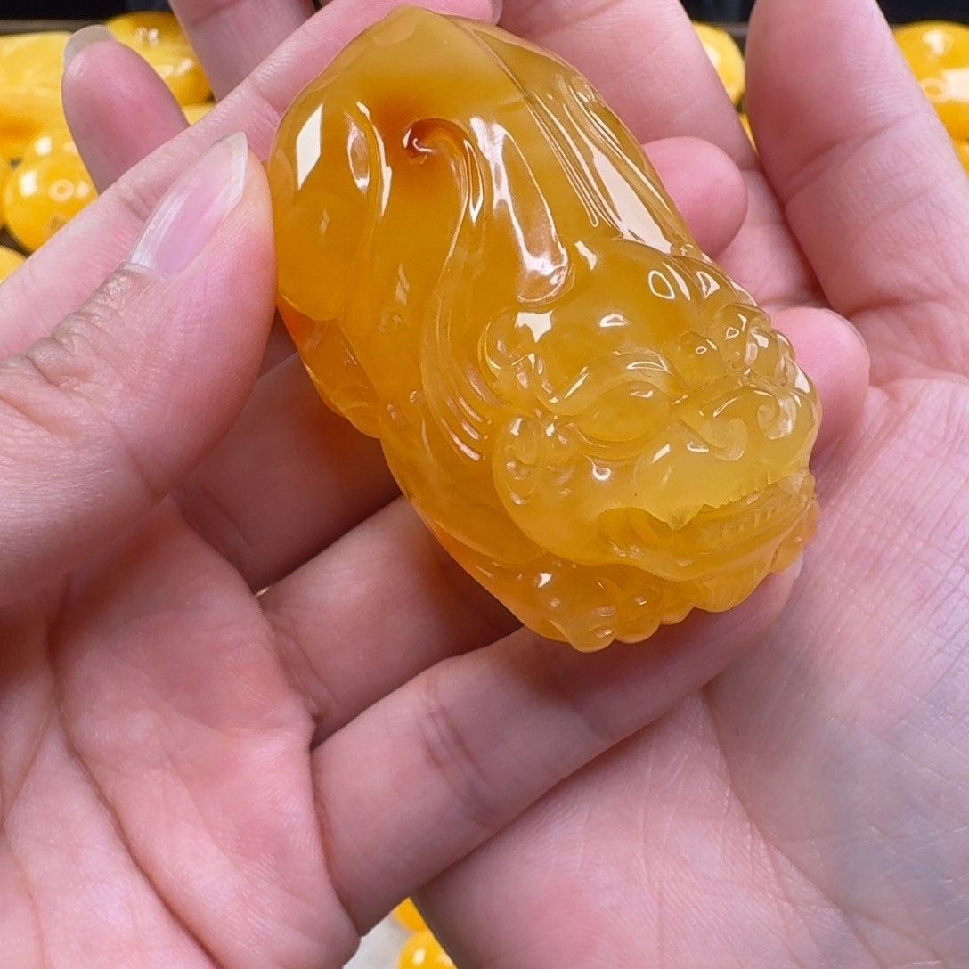 蜜蜡毛衣链未镶嵌