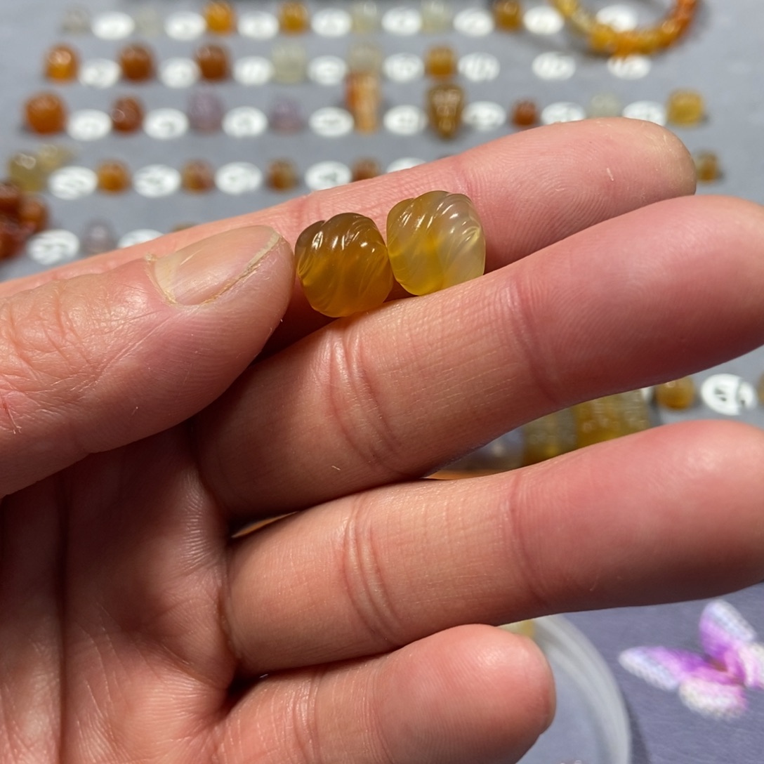 森****玛瑙/玉髓合金颈饰珠