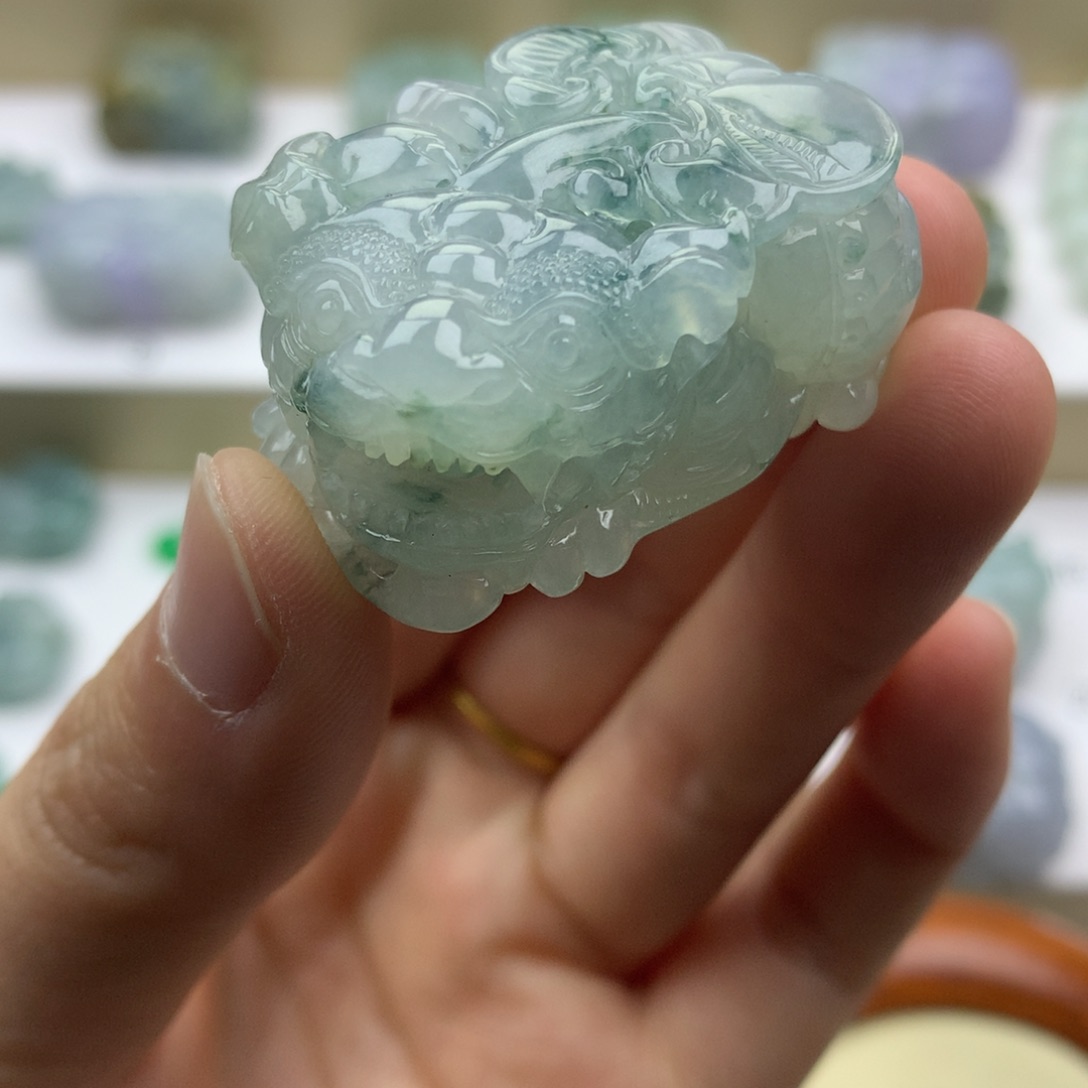翡翠吊坠(不含链)未镶嵌天然缅甸翡翠A货貔貅