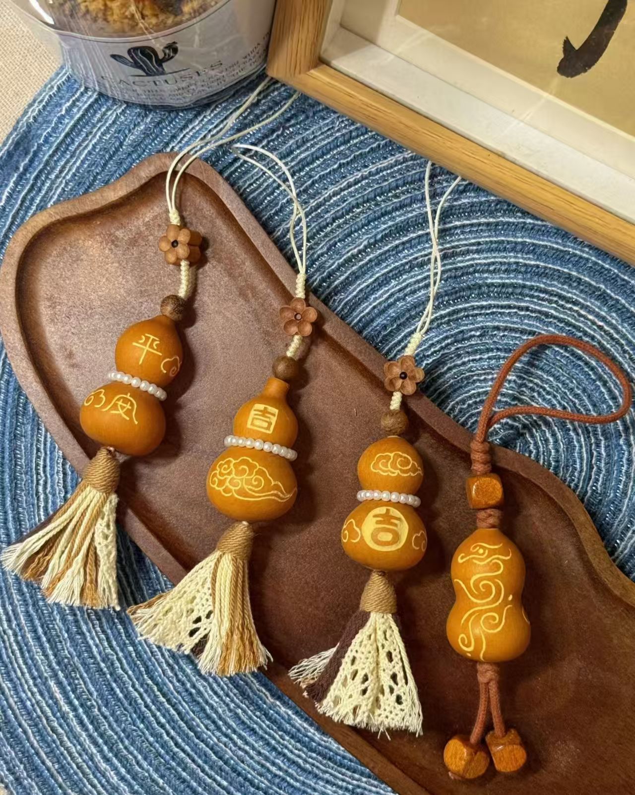 一物一拍，天然小葫芦文玩手持吊坠车挂随身挂饰，不退不换！