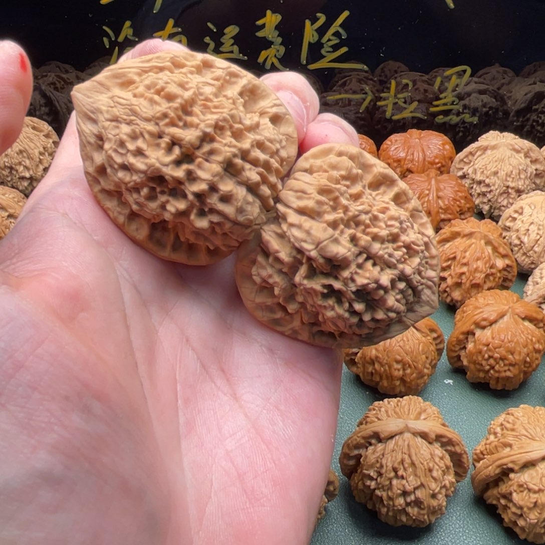 核桃把件早****y45全品大官帽