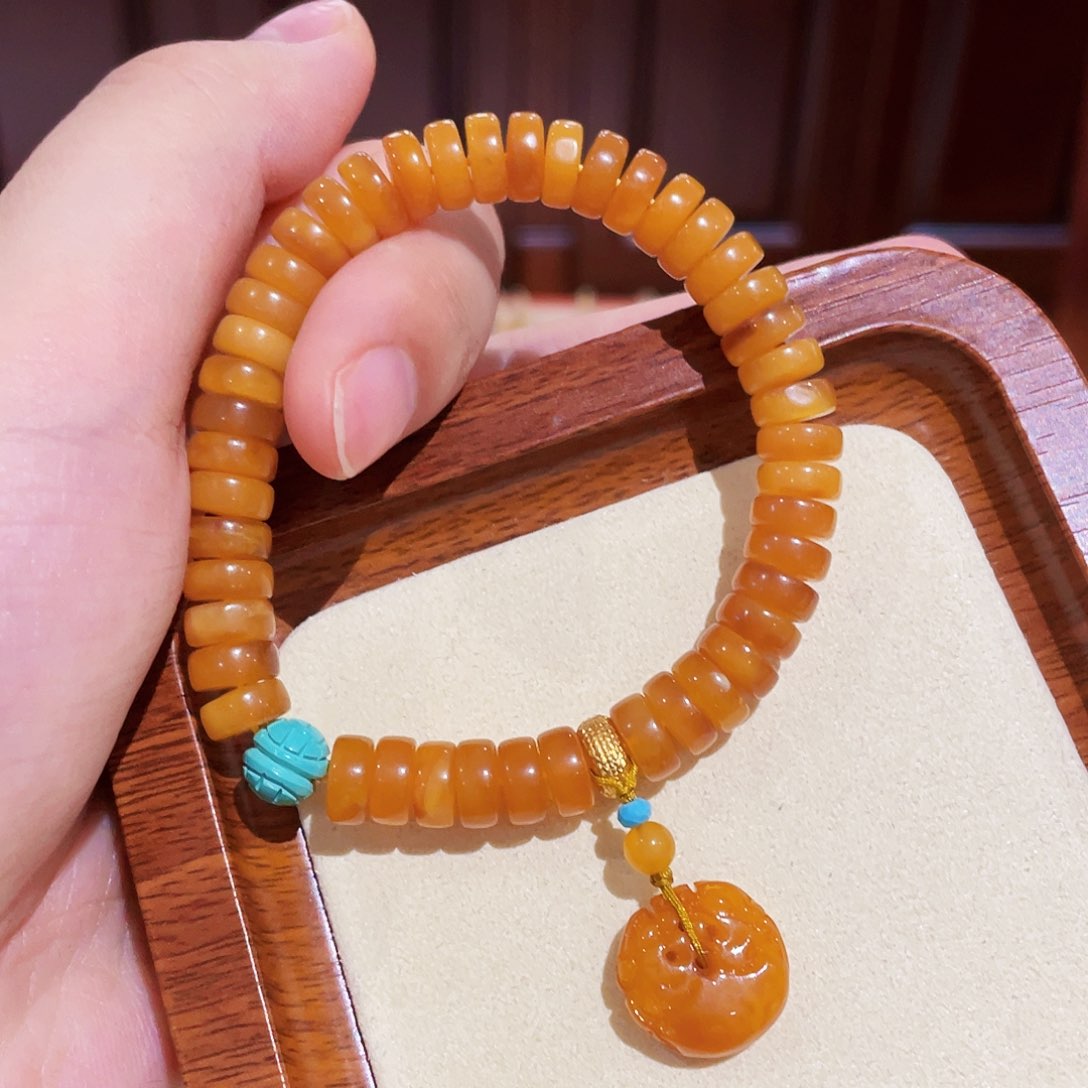 蜜蜡手链未镶嵌手串