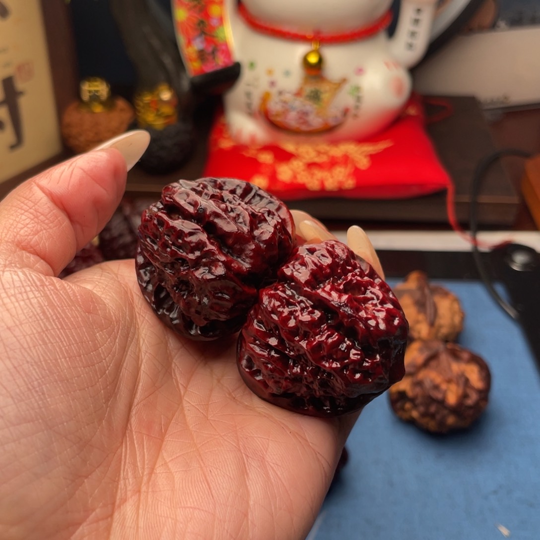 吊坠文玩核桃一*儿玫瑰蛙