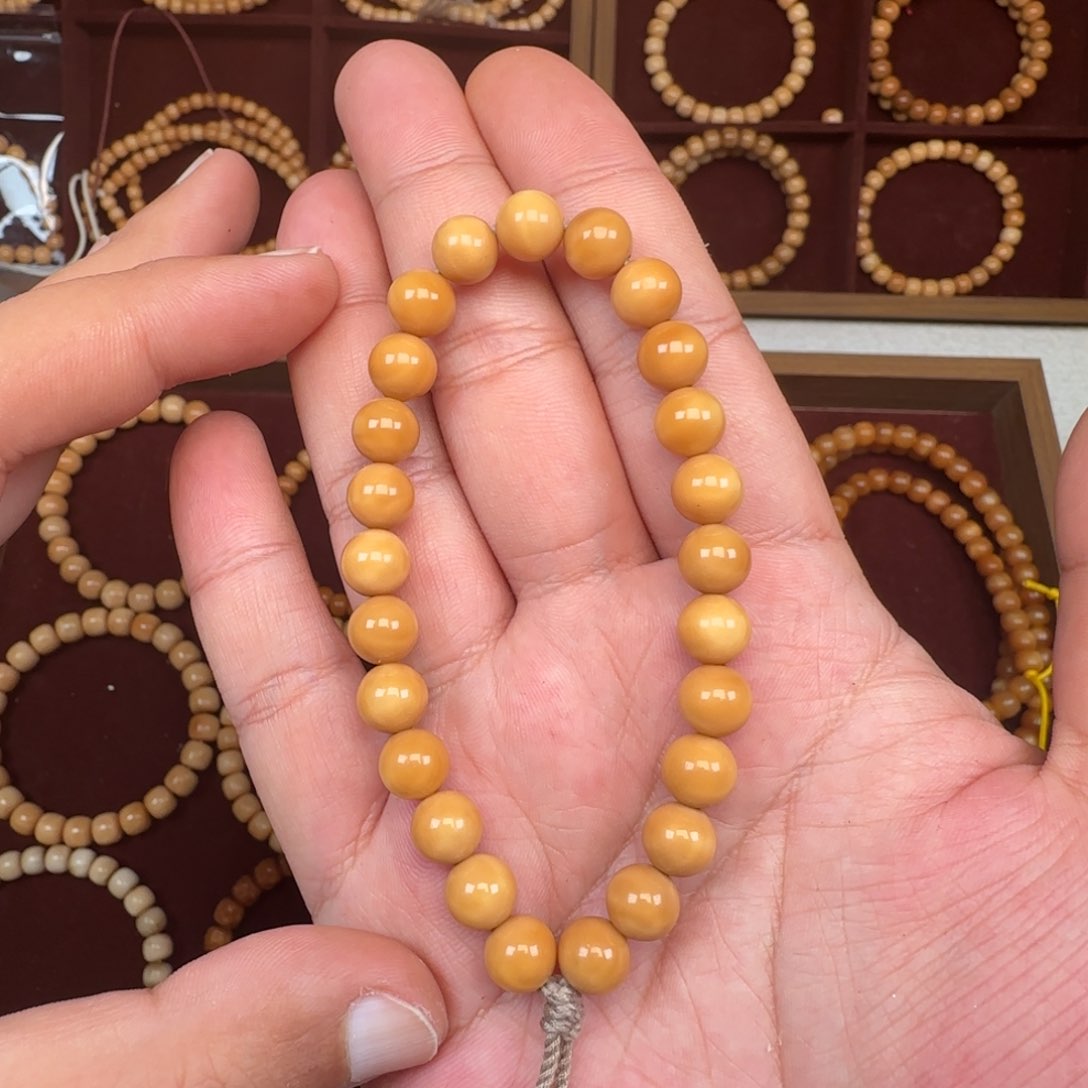 星月菩提手串龙脊 圆珠 尺寸0.9 头货