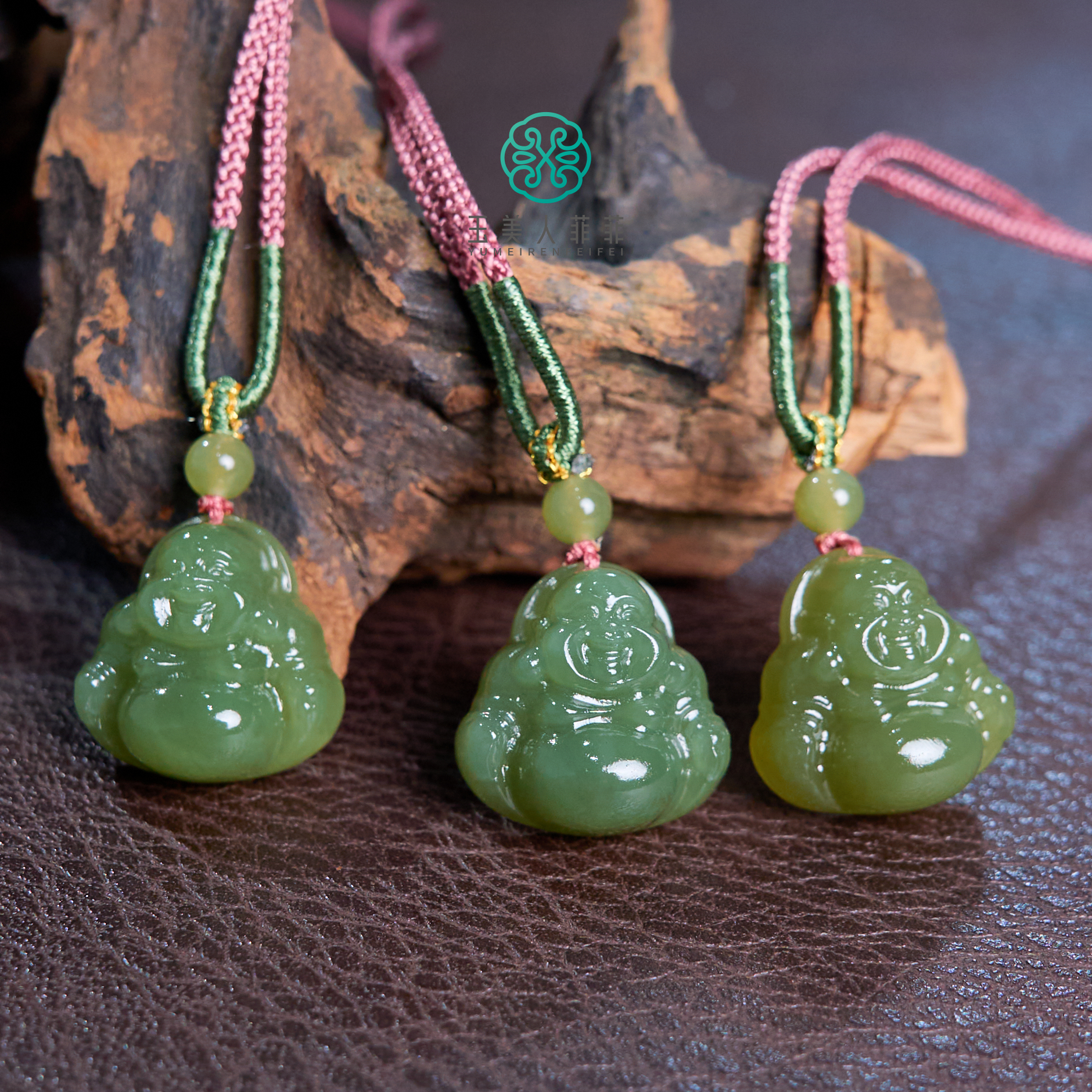 【春日珠宝】菲菲珠宝好.和田玉佛公约20mm吊坠~多样性发一/配绳