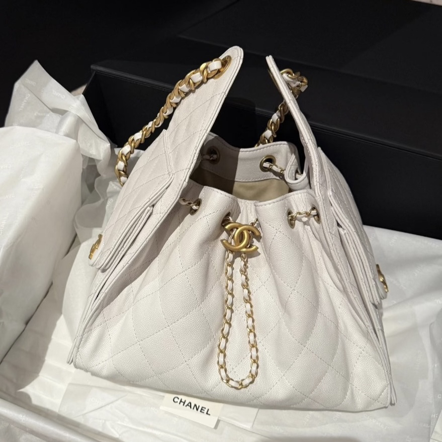 未使用 Chanel/香奈儿 白金25bag小号 25年芯片款 单肩包