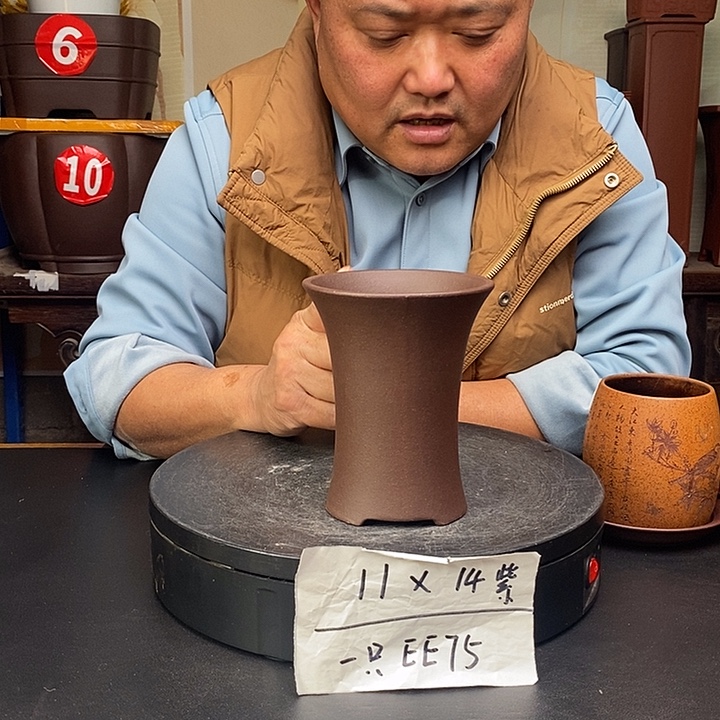 花盆紫砂货号一只EE75