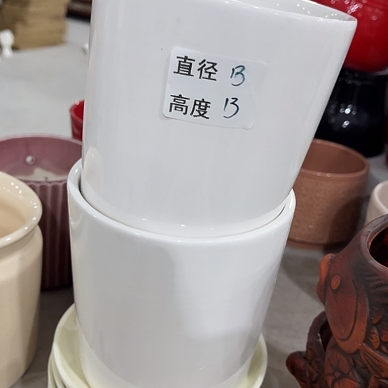 多肉绿植陶瓷花盆9.9包邮，有孔
