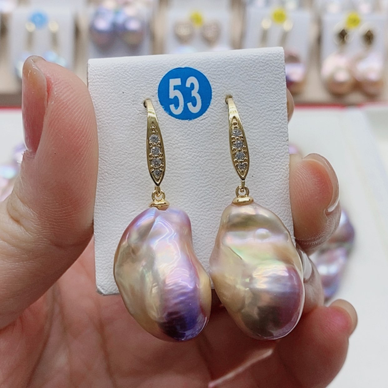 【闪购商品】淡水珍珠耳饰银S925镶嵌