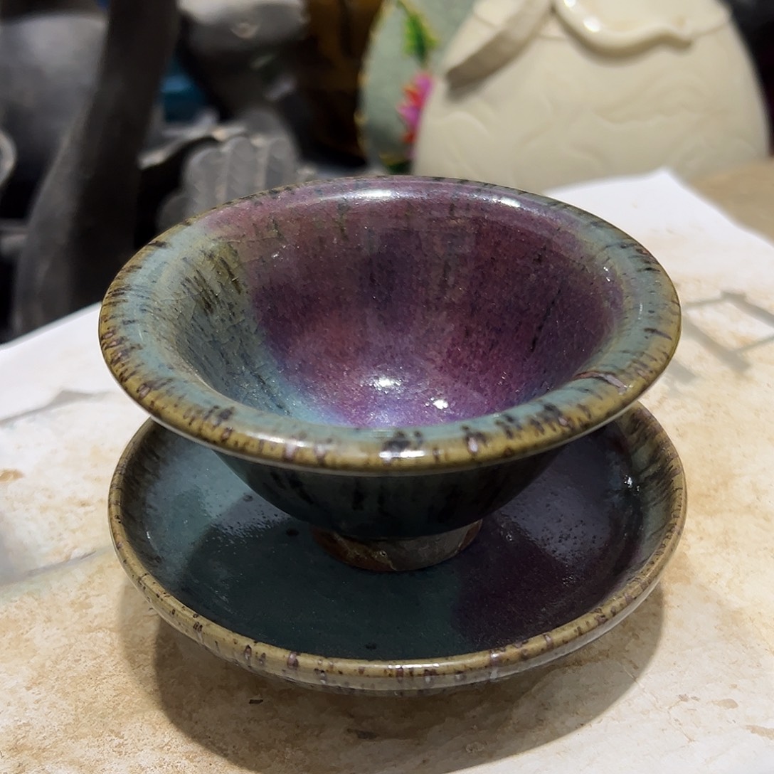 瓦当摆件茶壶茶台陶瓷