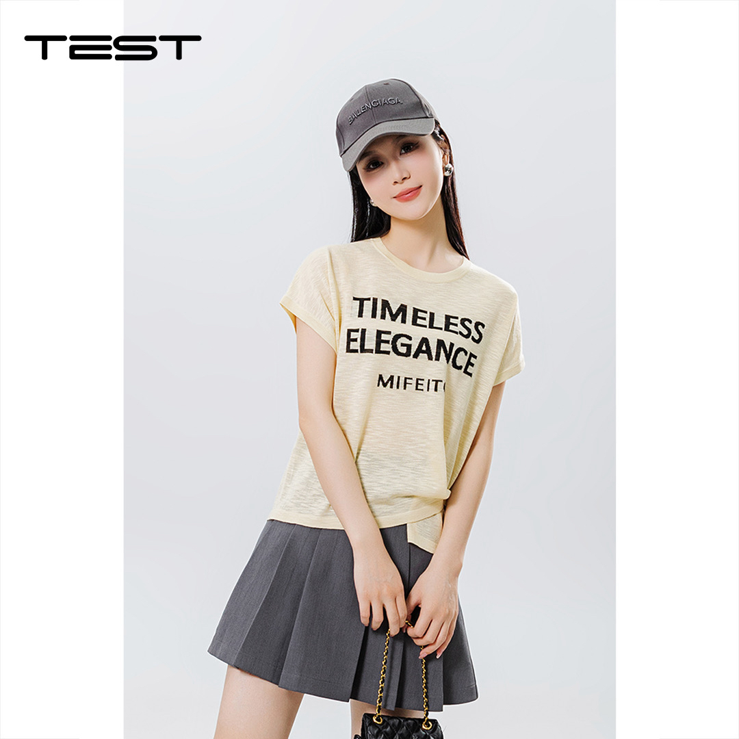 武冈她之蝶25夏上衣 1252062款细针织上衣