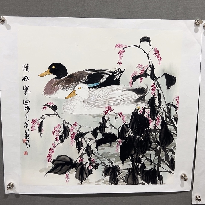 国画超**想陈薪名老师花鸟画作品