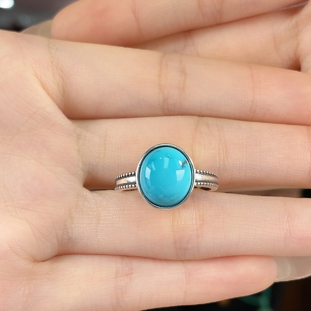 绿松石银S925镶嵌珠宝奇石