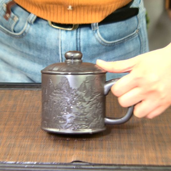 茶杯紫砂高货放漏