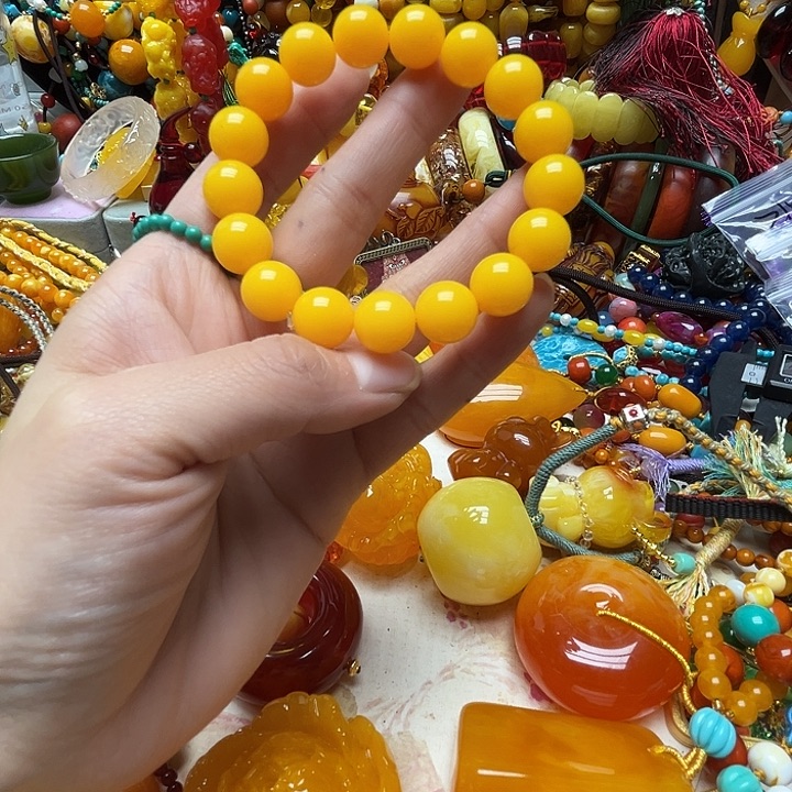 树脂制品2157黄色手链