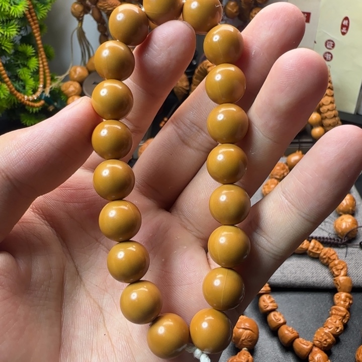 橄榄核手串/手链猴头光珠