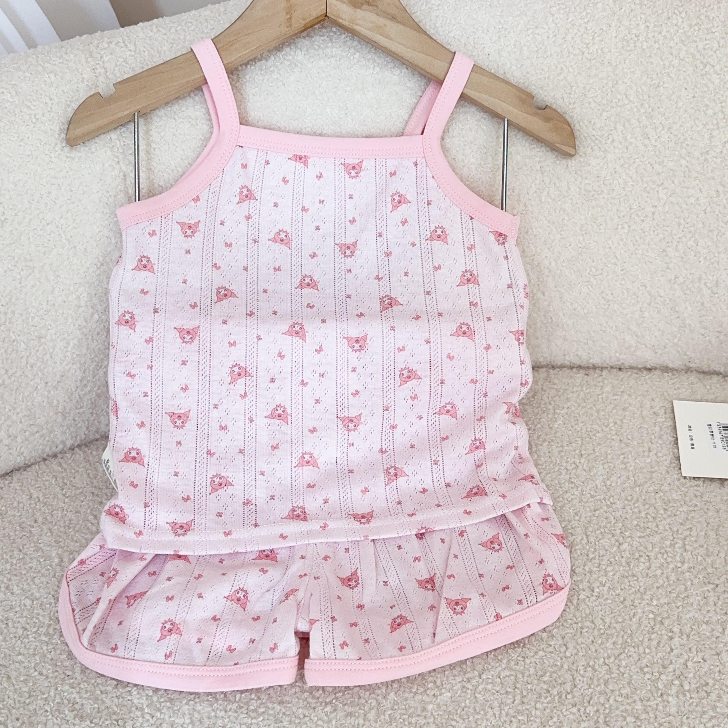 左羽【53227-1粉色库洛米】吊带套装