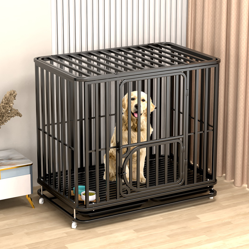 【胖狗 拉布拉多  金毛  阿拉斯加狗笼子】大中型犬狗笼带厕所家用