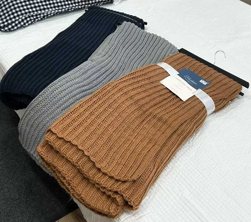 秋冬必备，出欧美提升幸福感的软糯针织毯