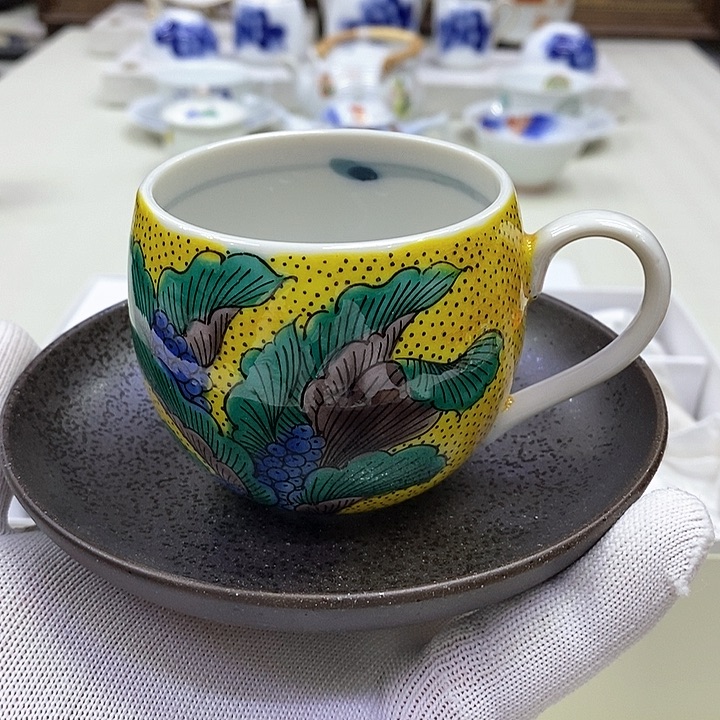 摆件进口瓷器九谷