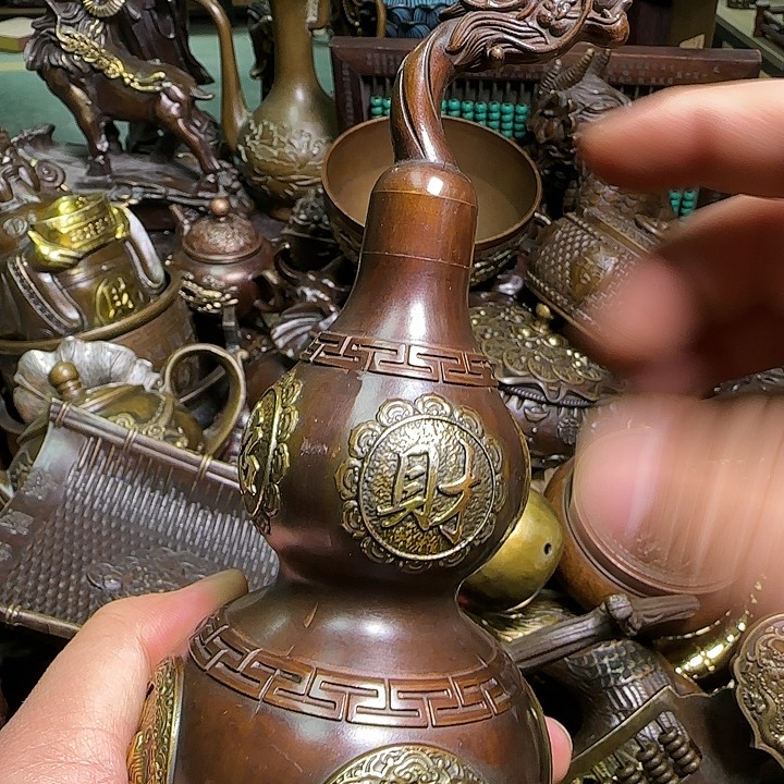 铜器办公室茶室摆件