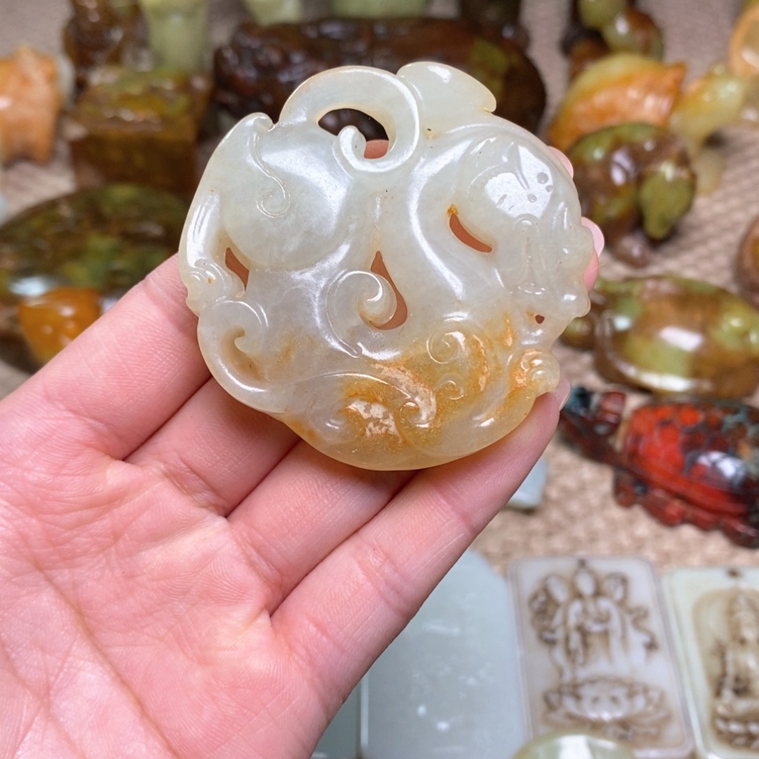 白玉菩提吊坠白玉菩提白玉菩提摆件