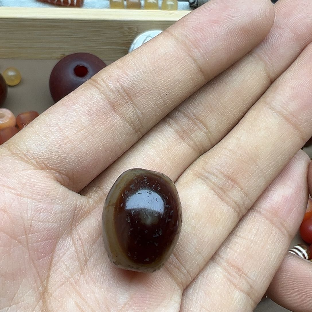 涅***槃玛瑙/玉髓合金珠宝半成品有裂