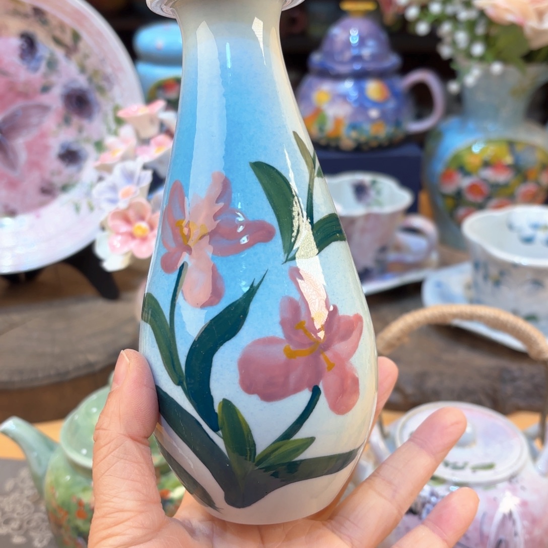 景德镇手绘高温釉下彩陶瓷茶具