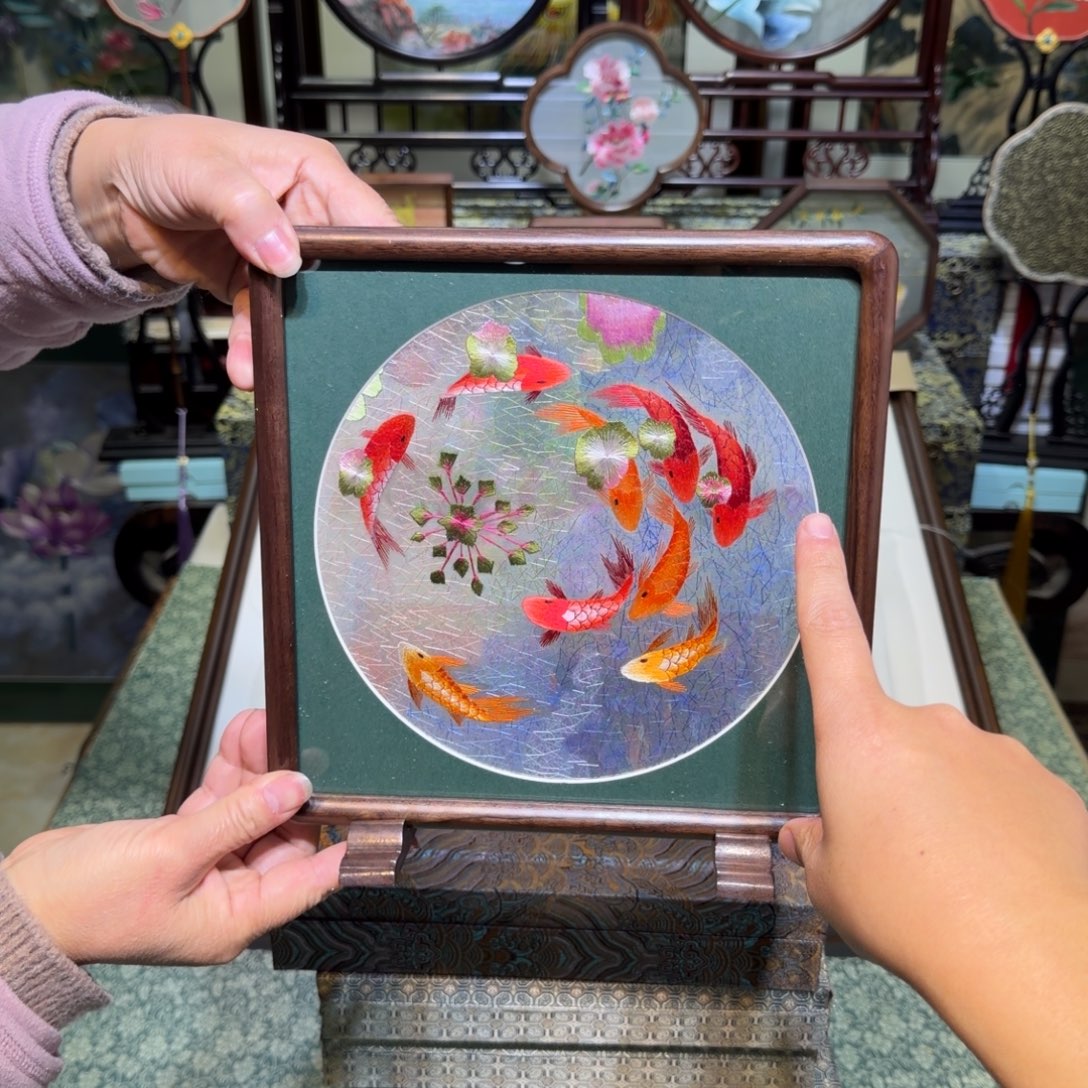 刺绣手工苏绣工艺制作技艺精湛