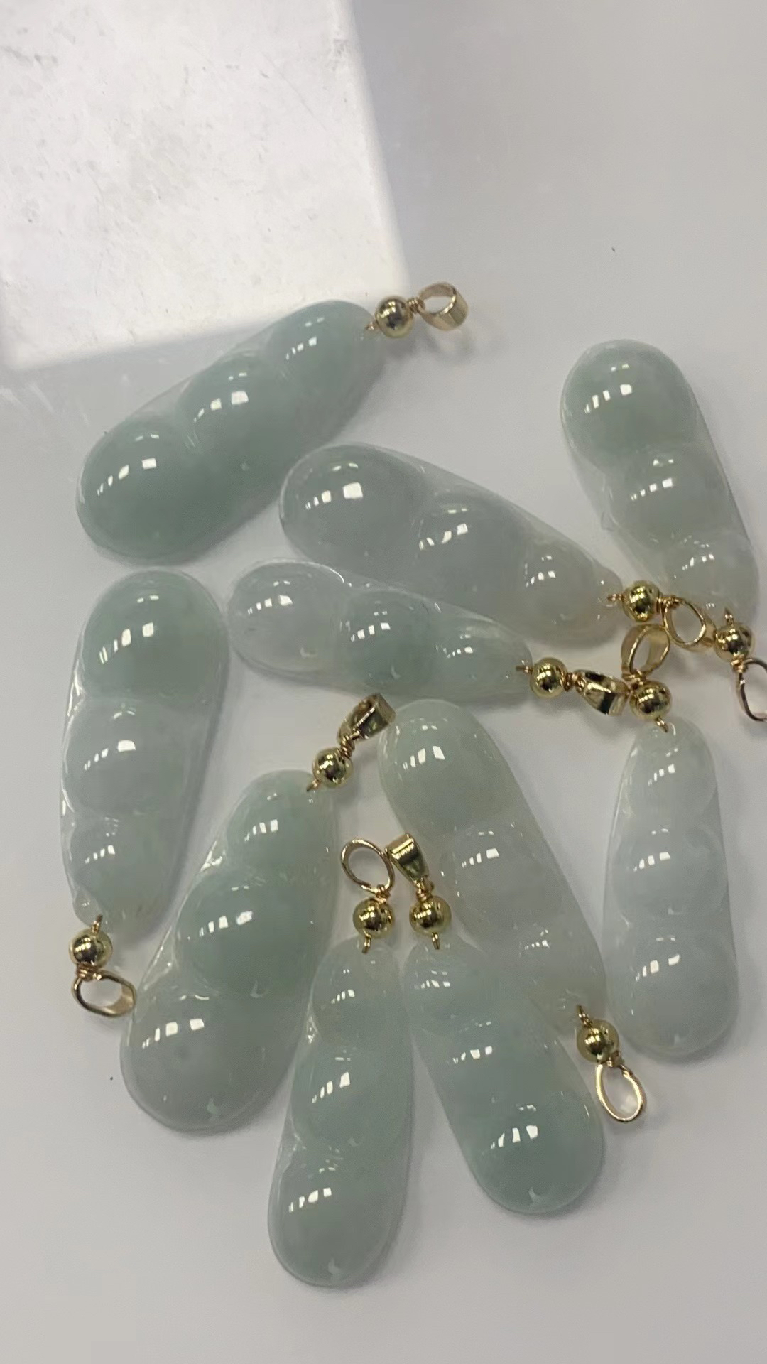 天然缅甸A货翡翠豆子多样性发其一