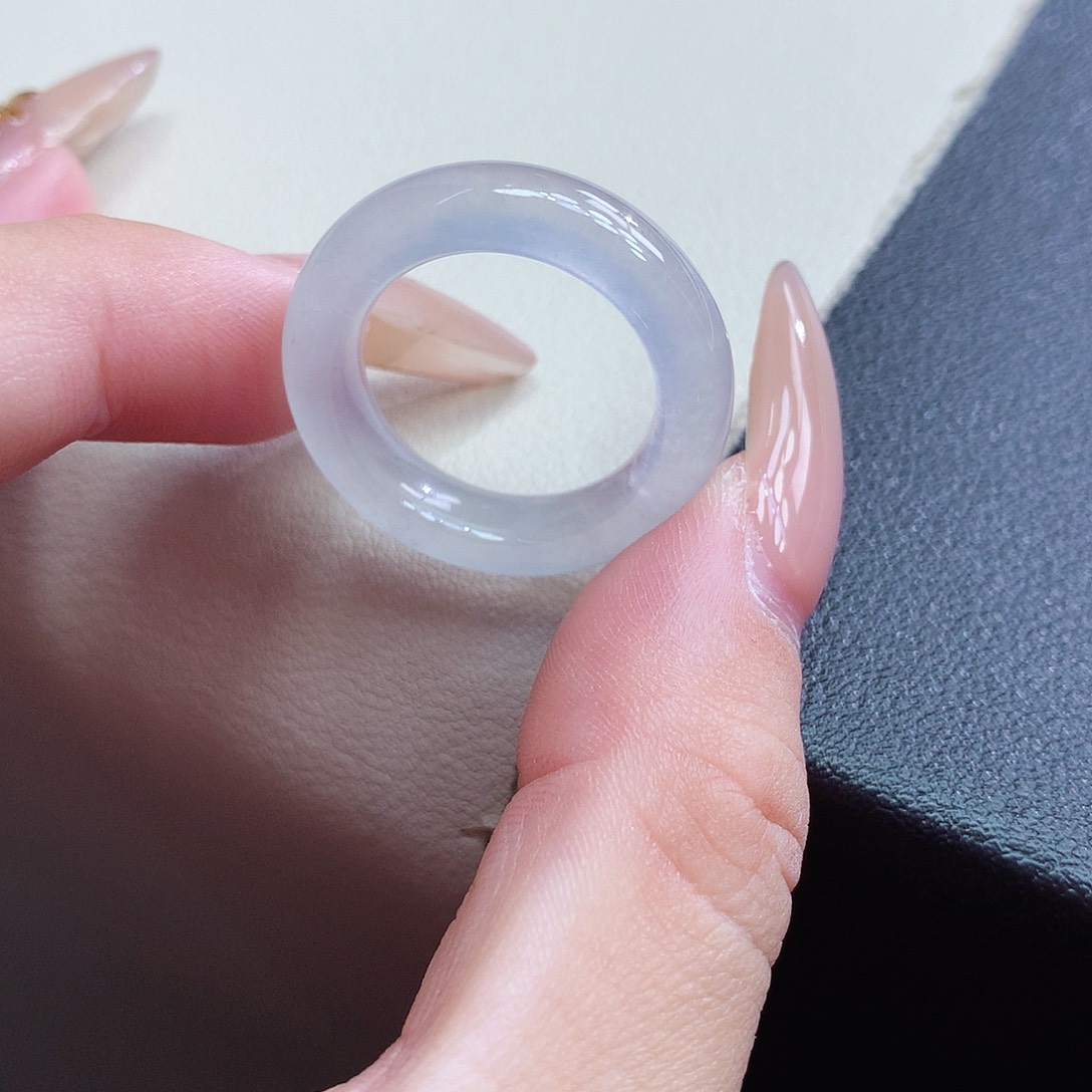 未镶嵌戒指翡翠17-18号