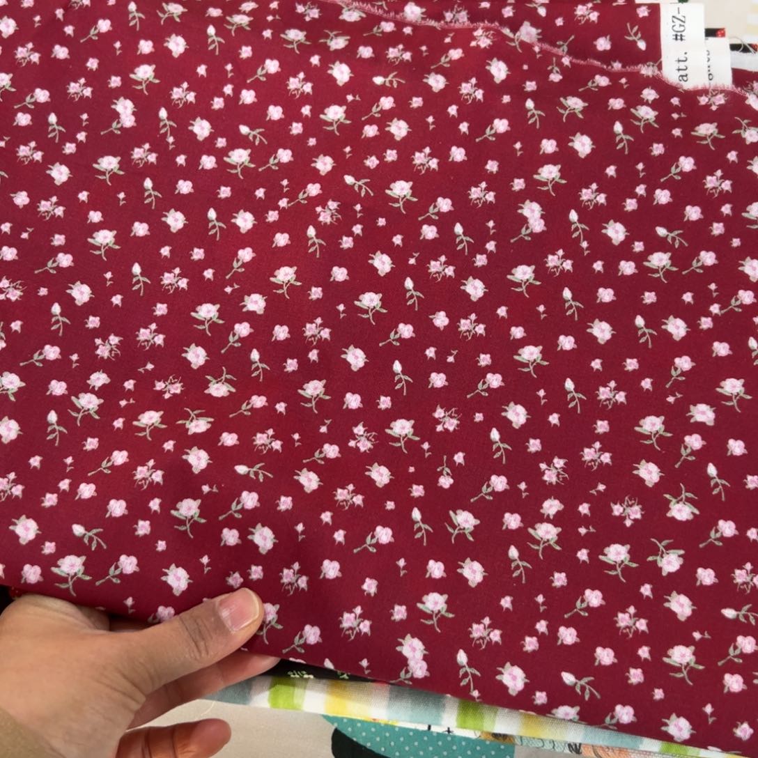 蓝***了棉3米价纯棉平布1.1宽果子块