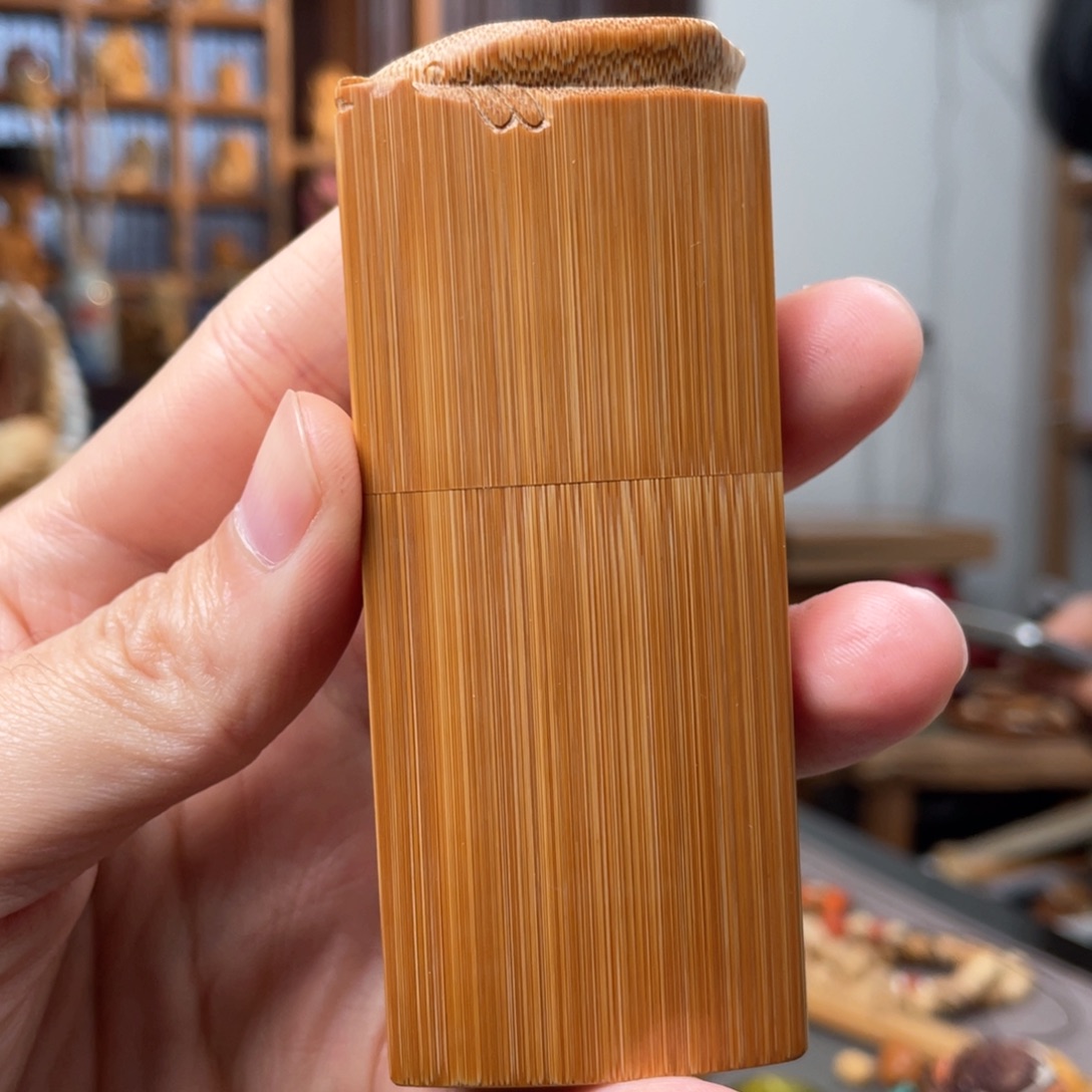 限****木方颜竹木艺术把件