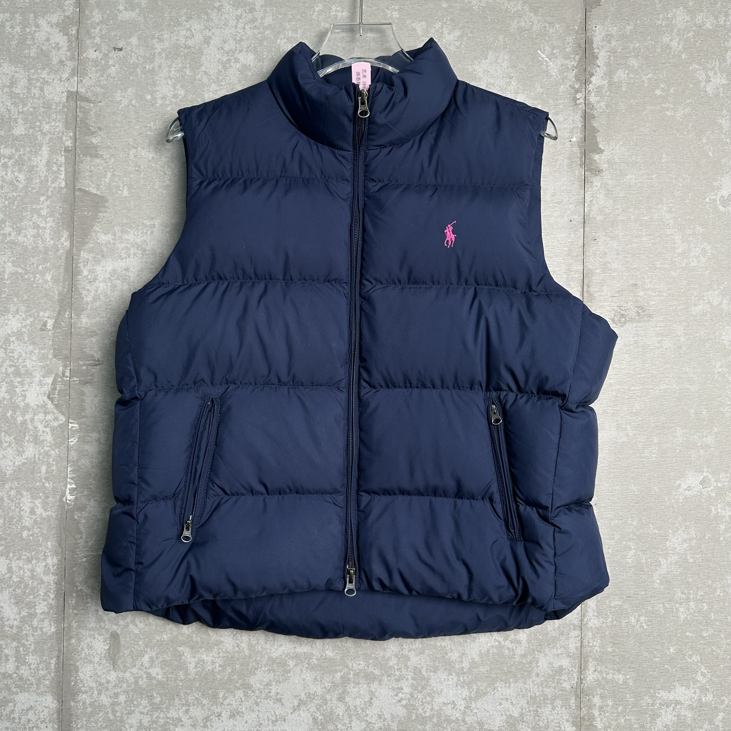 未使用 Ralph Lauren/拉夫劳伦 L*1/藏蓝羽绒马甲/18414