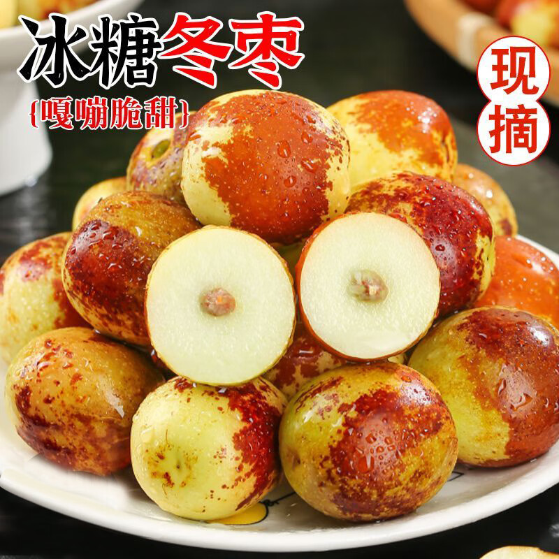 采摘园直发沾化冬枣现摘现发脆甜大枣沾化现货品质时令水果采摘园