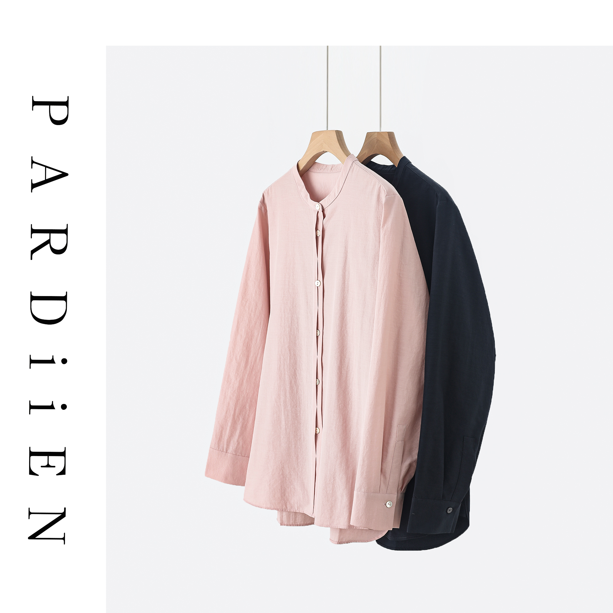 【北总严选】帕迪恩百搭极简长袖圆领衬衫25PD-25AW131