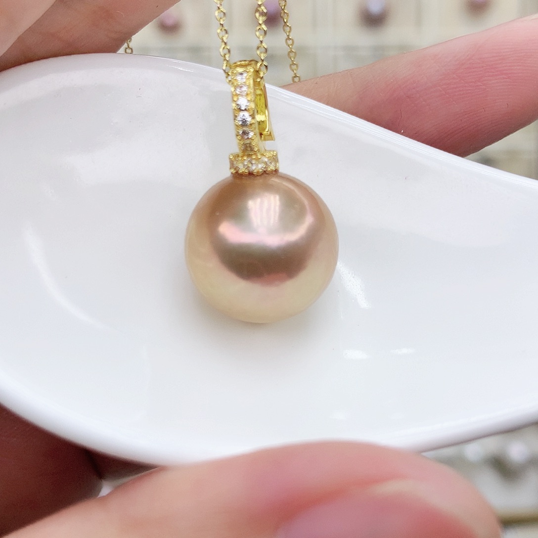 淡水珍珠吊坠(赠链)合金