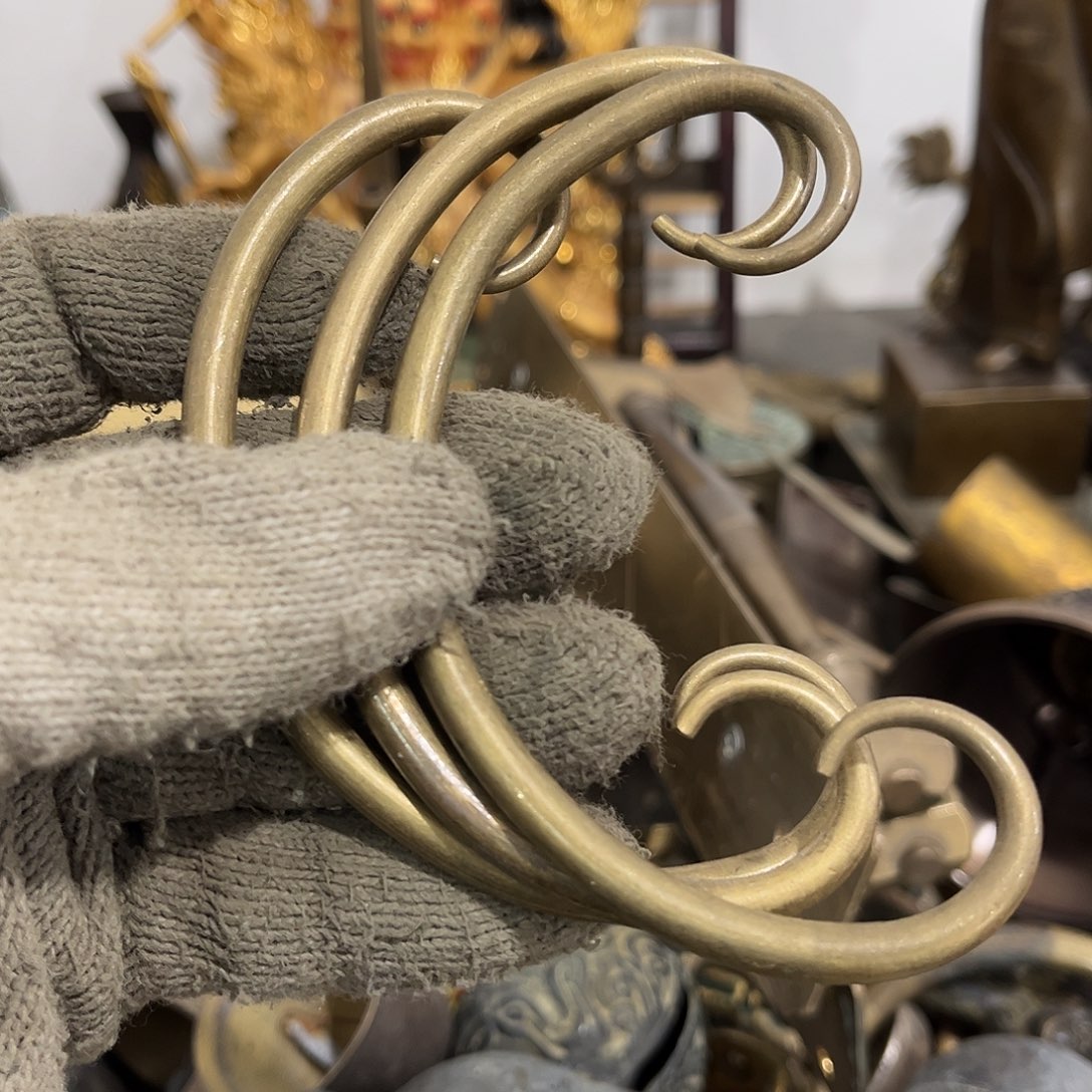 冰***子闪电购铜摆件工艺品