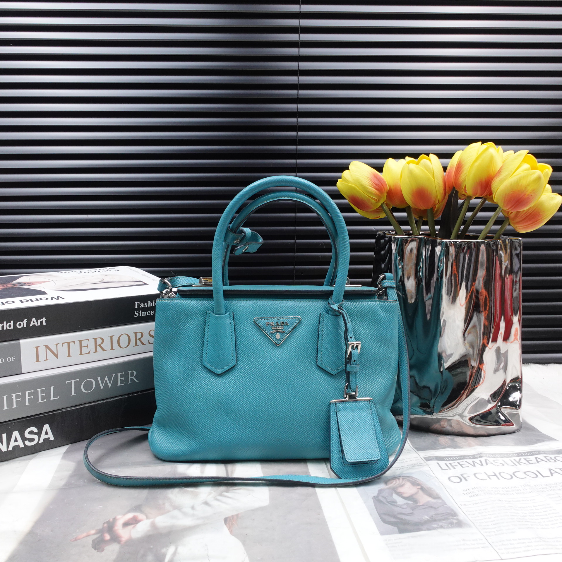 95新 Prada/普拉达 单肩包/T10337834